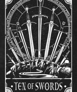 Deadly Tarot - Ten Of Swords Men's Heather Black Denim T-Shirt 2 Deadly Tarot Ten Of Swords Mens Heather Black Denim T Shirt 3
