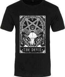 Deadly Tarot The Devil Mens Black Premium T Shirt 1