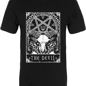 Deadly Tarot The Devil Men’s Black Premium T-Shirt