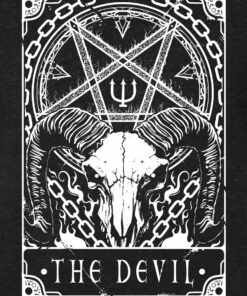 Deadly Tarot - The Devil Men's Heather Black Denim T-Shirt 3 Deadly Tarot The Devil Mens Heather Black Denim T Shirt 4