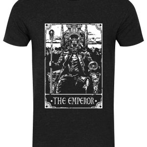 Deadly Tarot – The Emperor Men’s Heather Black Denim T-Shirt