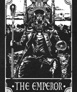Deadly Tarot - The Emperor Men's Heather Black Denim T-Shirt 2 Deadly Tarot The Emperor Mens Heather Black Denim T Shirt 3