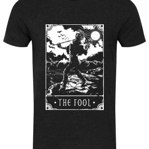 Deadly Tarot – The Fool Men’s Heather Black Denim T-Shirt