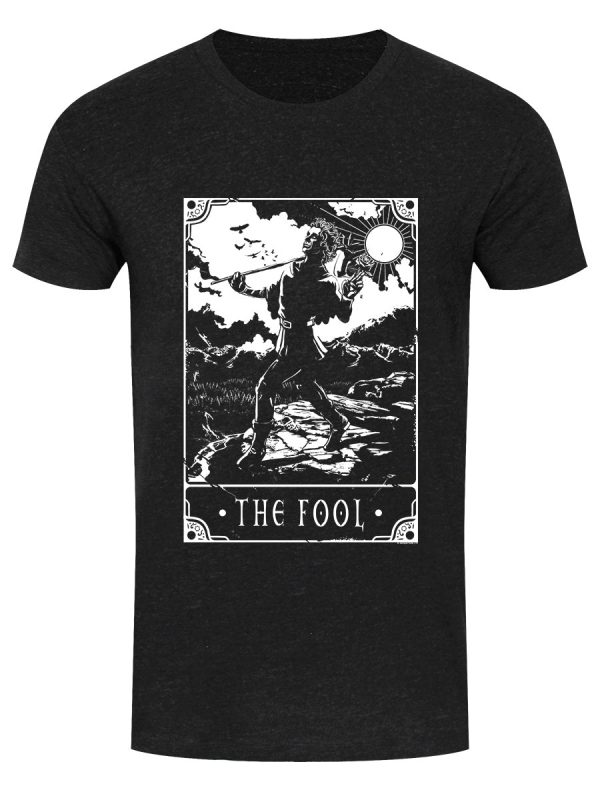 Deadly Tarot – The Fool Men’s Heather Black Denim T-Shirt