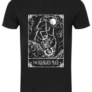 Deadly Tarot – The Hanged Man Men’s Heather Black Denim T-Shirt