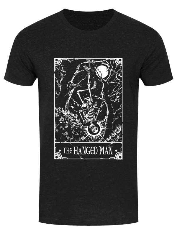 Deadly Tarot – The Hanged Man Men’s Heather Black Denim T-Shirt