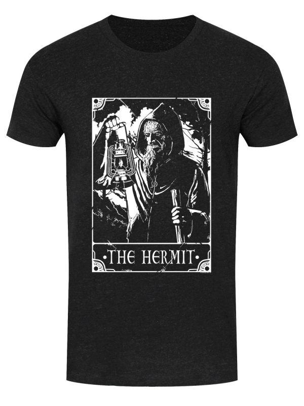 Deadly Tarot – The Hermit Men’s Heather Black Denim T-Shirt