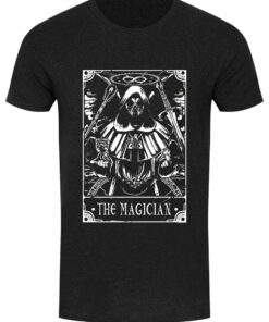 Deadly Tarot The Magician Mens Heather Black Denim T Shirt 1