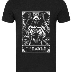 Deadly Tarot The Magician Mens Heather Black Denim T Shirt 1