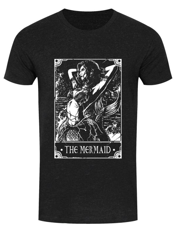 Deadly Tarot The Mermaid Men’s Heather Black Denim T-Shirt