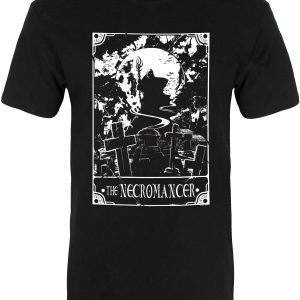 Deadly Tarot The Necromancer Mens Premium Black T Shirt 1