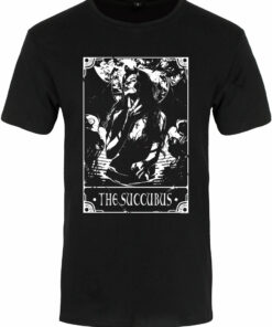 Deadly Tarot The Succubus Mens Premium Black T Shirt 1