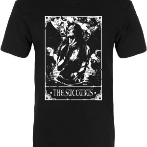 Deadly Tarot The Succubus Mens Premium Black T Shirt 1