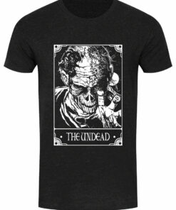 Deadly Tarot The Undead Mens Heather Black Denim T Shirt 1