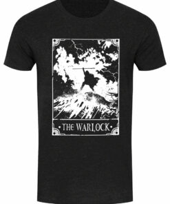 Deadly Tarot The Warlock Mens Heather Black Denim T Shirt 1