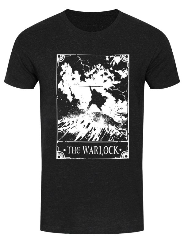 Deadly Tarot The Warlock Men’s Heather Black Denim T-Shirt