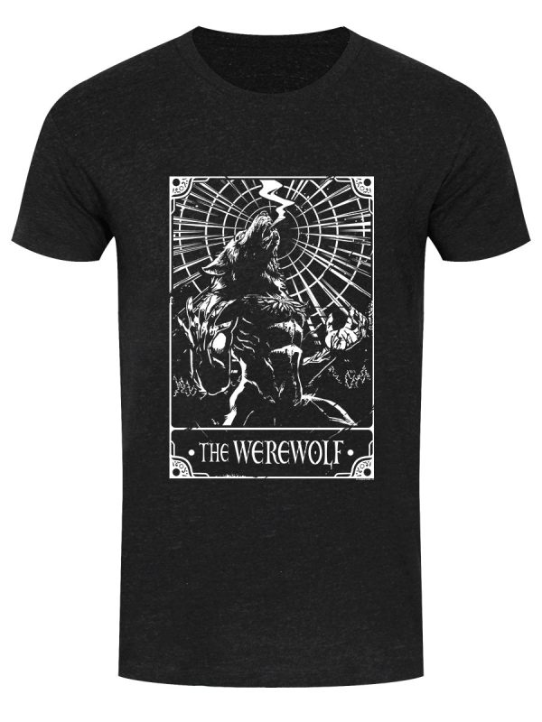 Deadly Tarot – The Werewolf Men’s Heather Black Denim T-Shirt