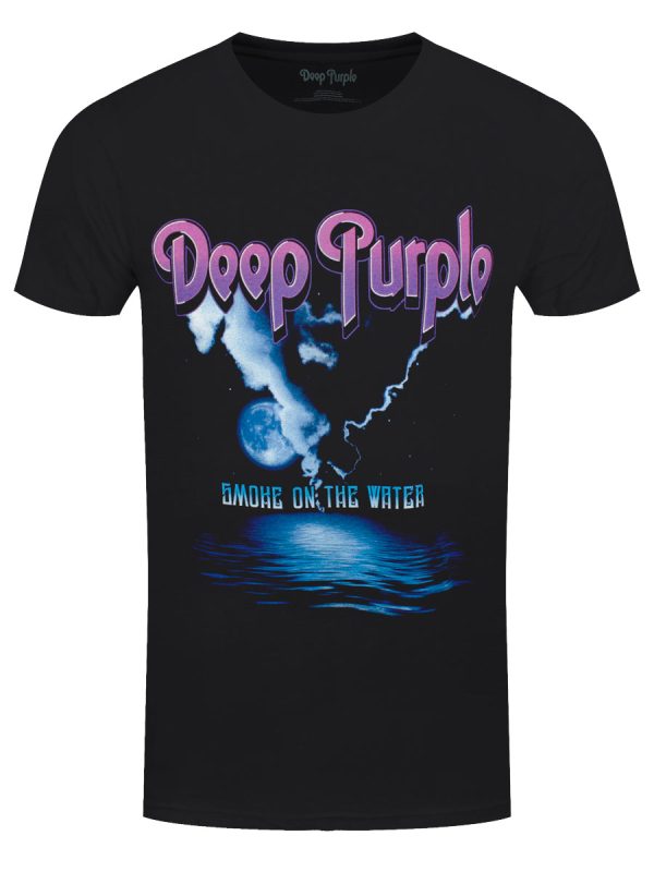 Deep Purple Smoke On Water Men’s Black T-Shirt