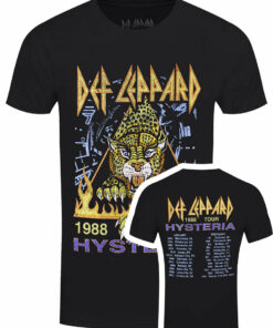 Def Leppard Hysteria 88 Mens Black T Shirt 1