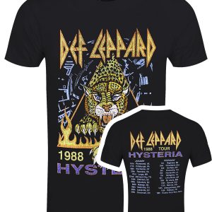 Def Leppard Hysteria ’88 Men’s Black T-Shirt