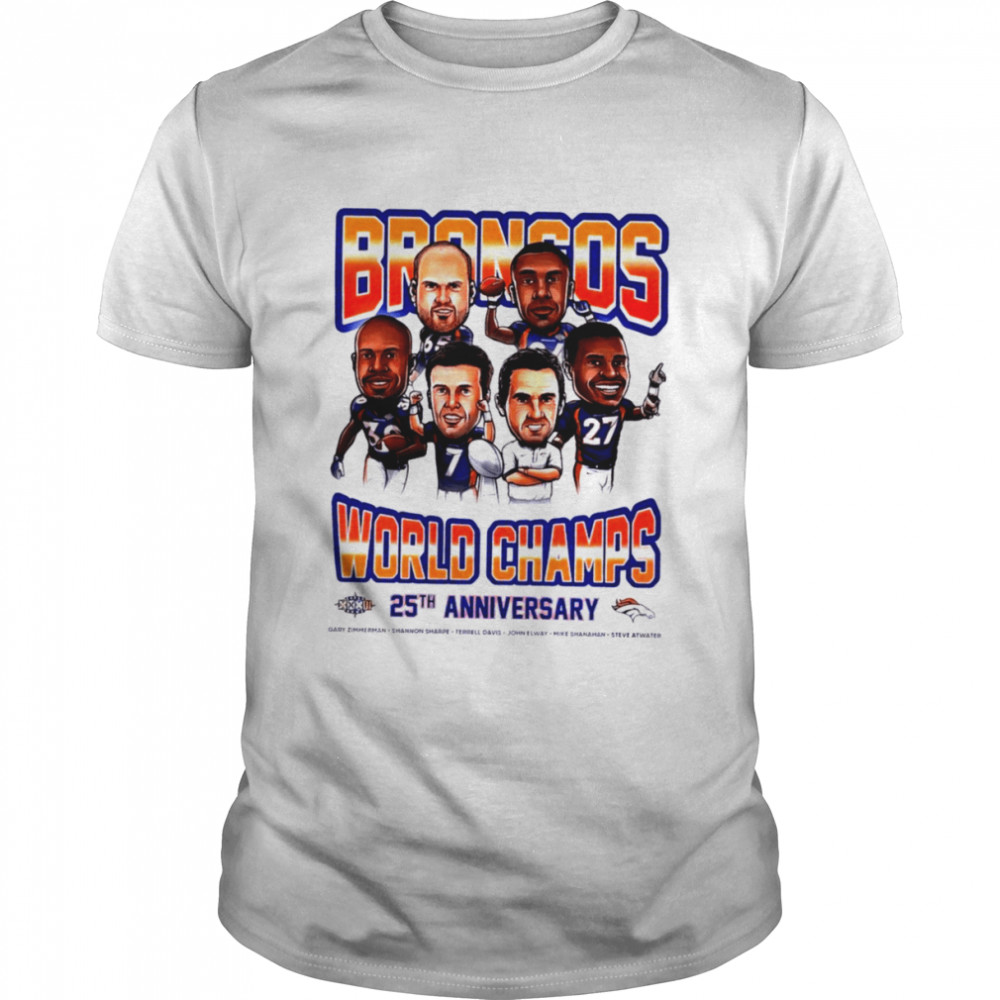 Denver Broncos World Champs 25Th Anniversary Shirt