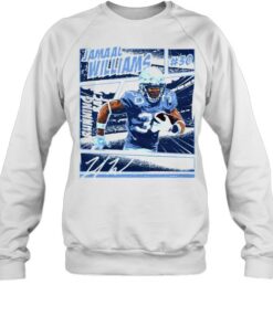 Detroit Football Jamaal Williams 30 Comic shirt 4