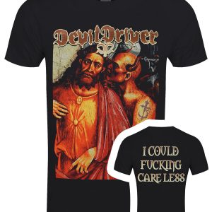 Devildriver Jesus Care Less Mens Black T Shirt 1