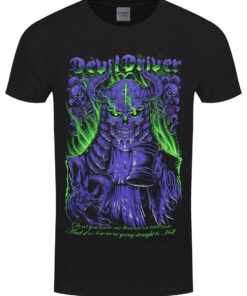 Devildriver Judge Neon Mens Black T Shirt 1