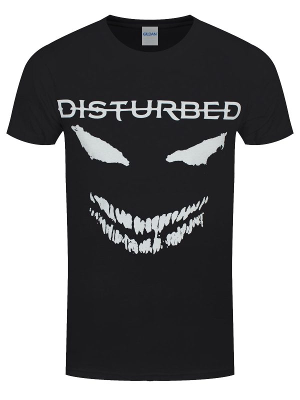 Disturbed Scary Face Candle Men’s Black T-Shirt