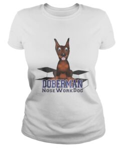 Doberman Nosework Dog shirt 2
