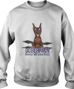 Doberman Nosework Dog shirt 3