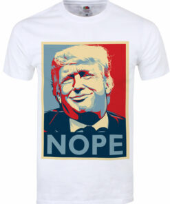 Donald Trump Nope Mens White T Shirt 1