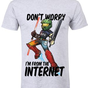 Don’t Worry I’m From The Internet Men’s Grey T-Shirt