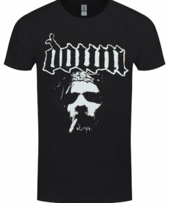 Down Face Mens Black T Shirt 1
