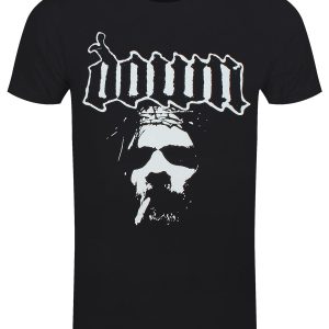 Down Face Men’s Black T-Shirt