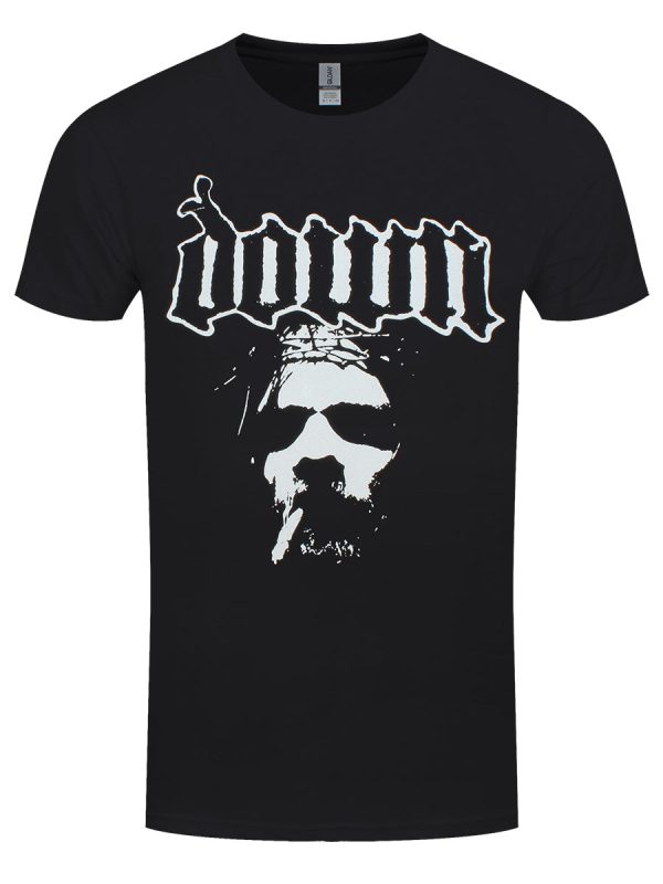 Down Face Men’s Black T-Shirt