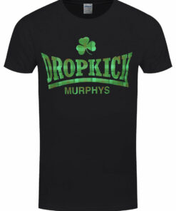 Dropkick Murphys Fighter Plaid Mens Black T Shirt 1