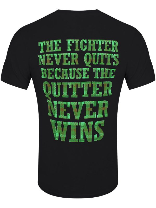 Dropkick Murphys Fighter Plaid Men’s Black T-Shirt