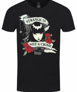 Emily The Strange Not A Crime Mens Black T Shirt 1