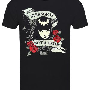 Emily The Strange Not A Crime Men’s Black T-Shirt