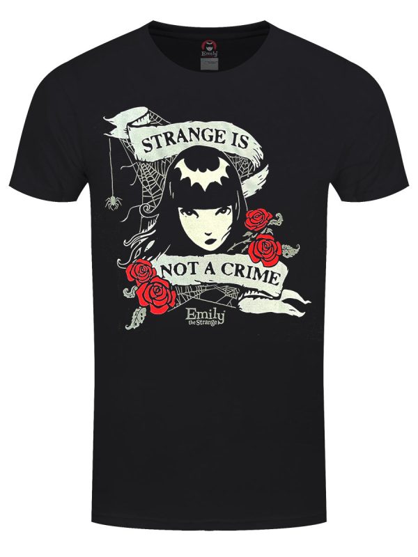 Emily The Strange Not A Crime Men’s Black T-Shirt