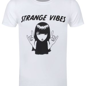 Emily The Strange Strange Vibes Men’s White T-Shirt