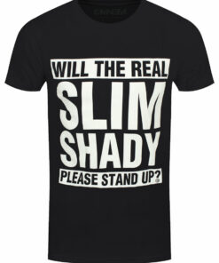 Eminem The Real Slim Shady Mens Black T Shirt 1