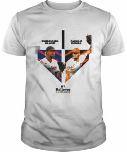 Emmanuel Clase And Camilo Doval Reliever Of The Month MLB 2022 Shirt 1