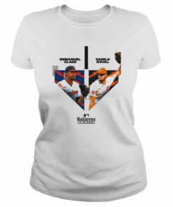 Emmanuel Clase And Camilo Doval Reliever Of The Month MLB 2022 Shirt 2