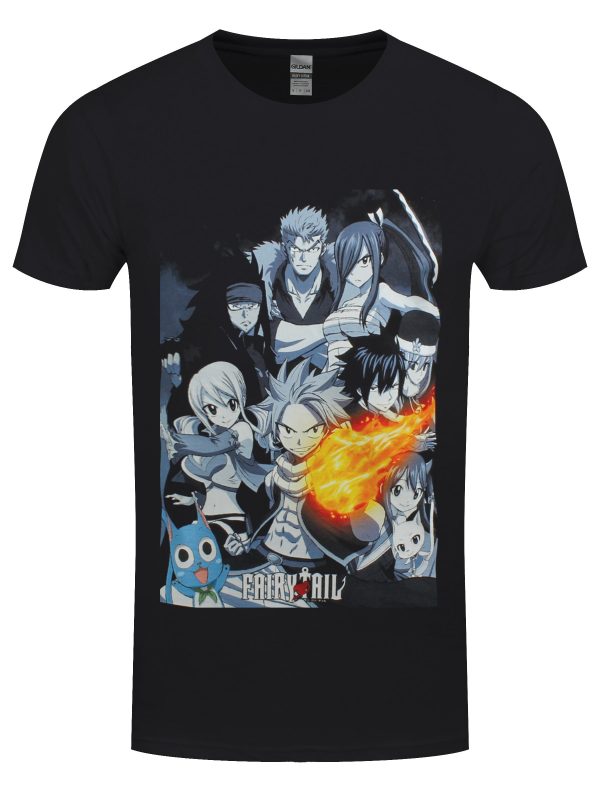 Fairy Tail Attack Men’s Black T-Shirt