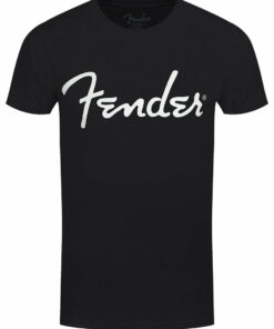 Fender Classic Logo Mens Black T Shirt 1