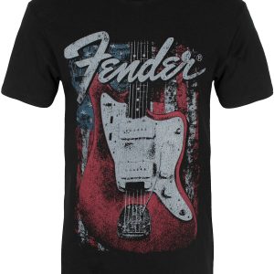 Fender Distressed Guitar Men’s Black T-Shirt