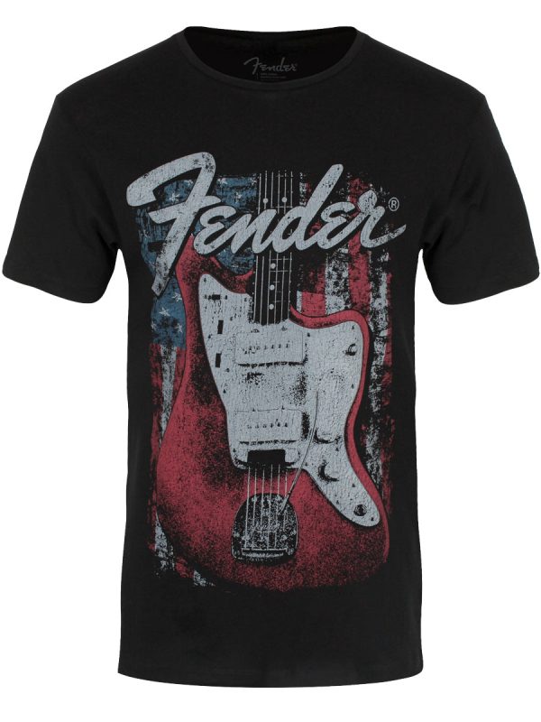 Fender Distressed Guitar Men’s Black T-Shirt