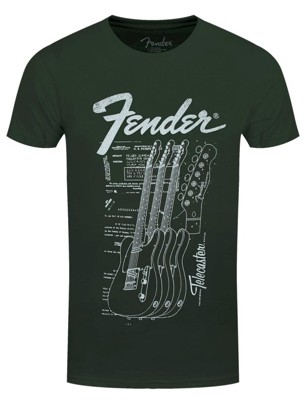 Fender Telecaster Men’s Green T-Shirt